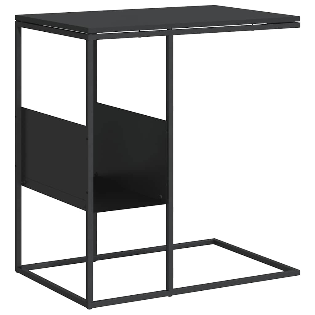 vidaXL Beistelltisch Schwarz 55x36x59,5 cm Holzwerkstoff