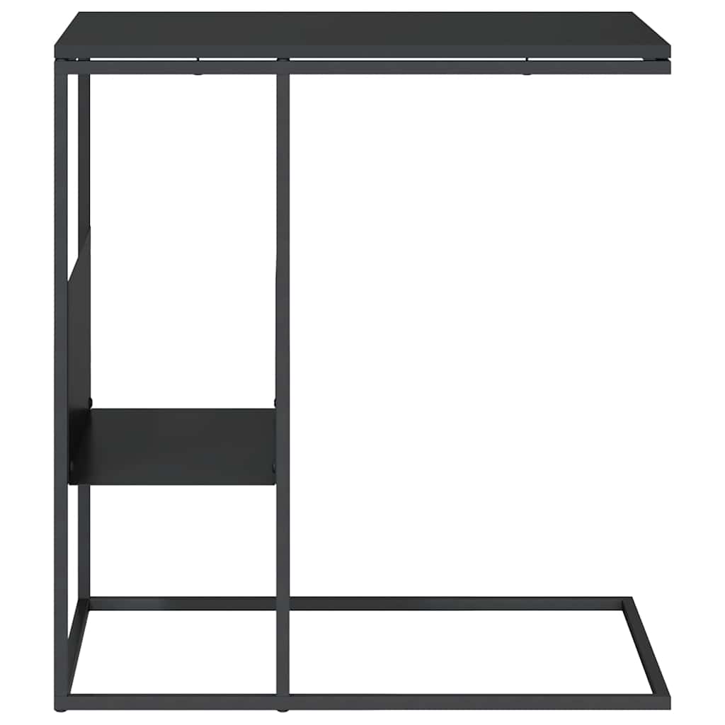vidaXL Beistelltisch Schwarz 55x36x59,5 cm Holzwerkstoff