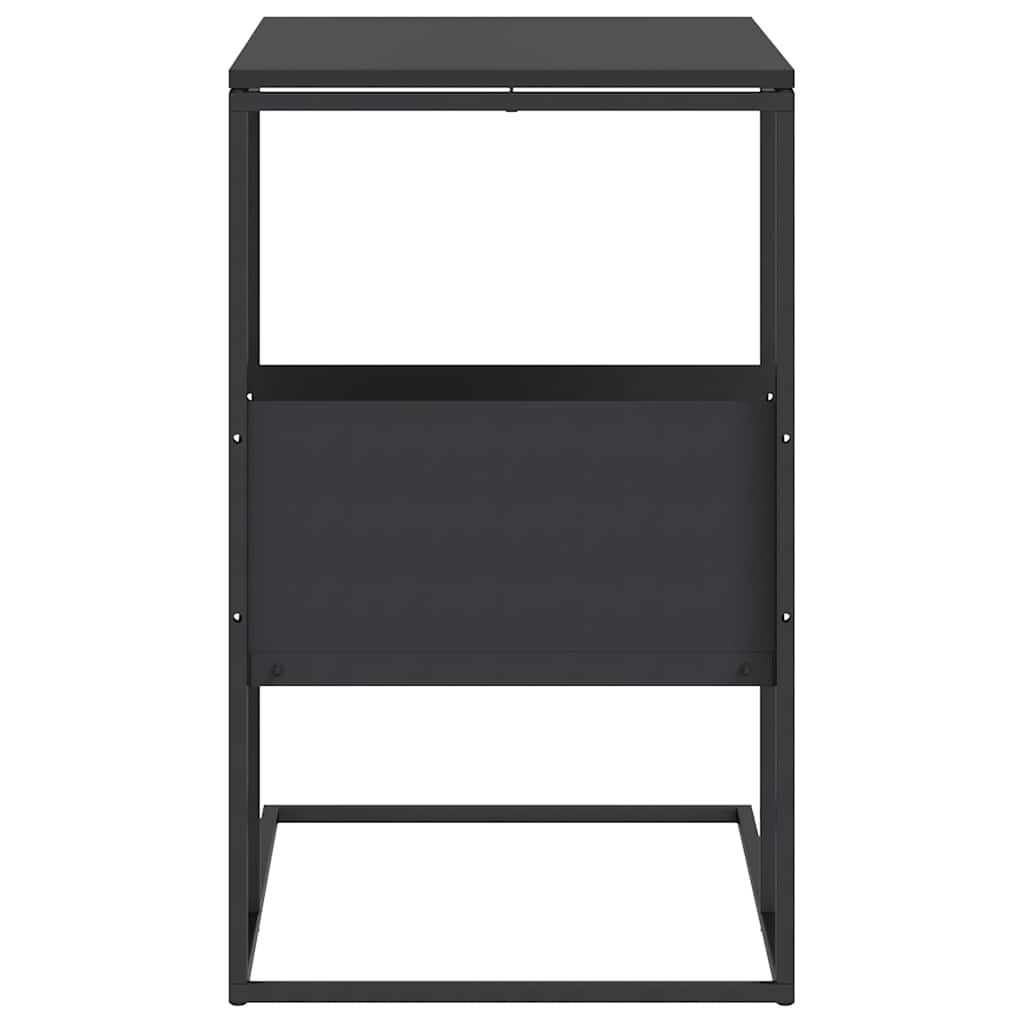 vidaXL Beistelltisch Schwarz 55x36x59,5 cm Holzwerkstoff