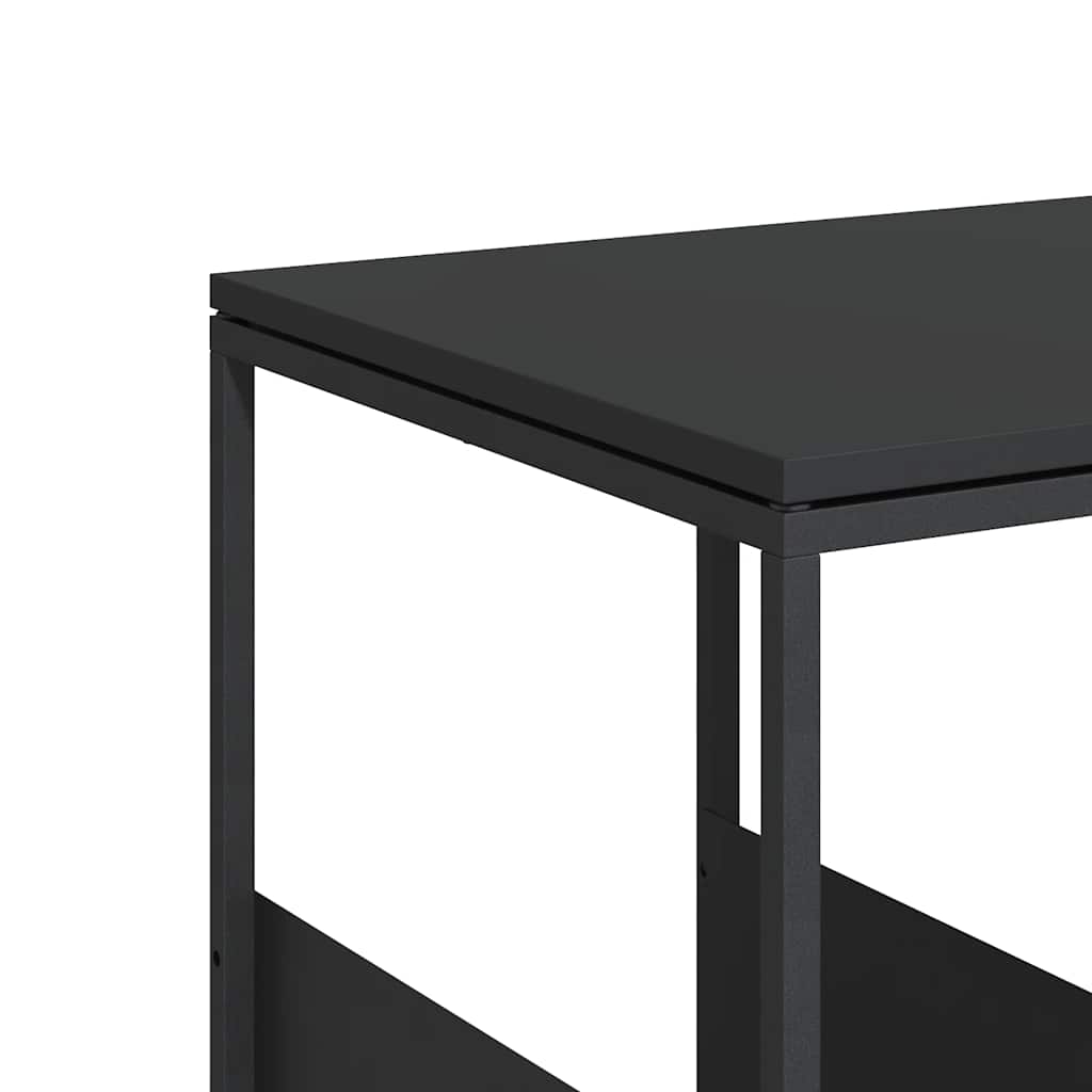 vidaXL Beistelltisch Schwarz 55x36x59,5 cm Holzwerkstoff
