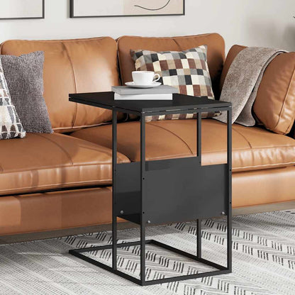 vidaXL Beistelltisch Schwarz 55x36x59,5 cm Holzwerkstoff