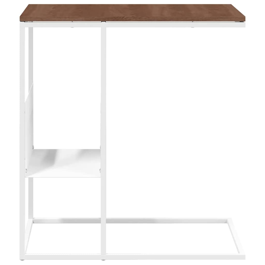 vidaXL Beistelltisch Weiß 55x36x59,5 cm Holzwerkstoff