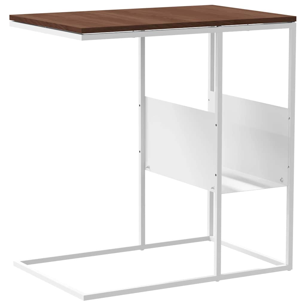 vidaXL Beistelltisch Weiß 55x36x59,5 cm Holzwerkstoff