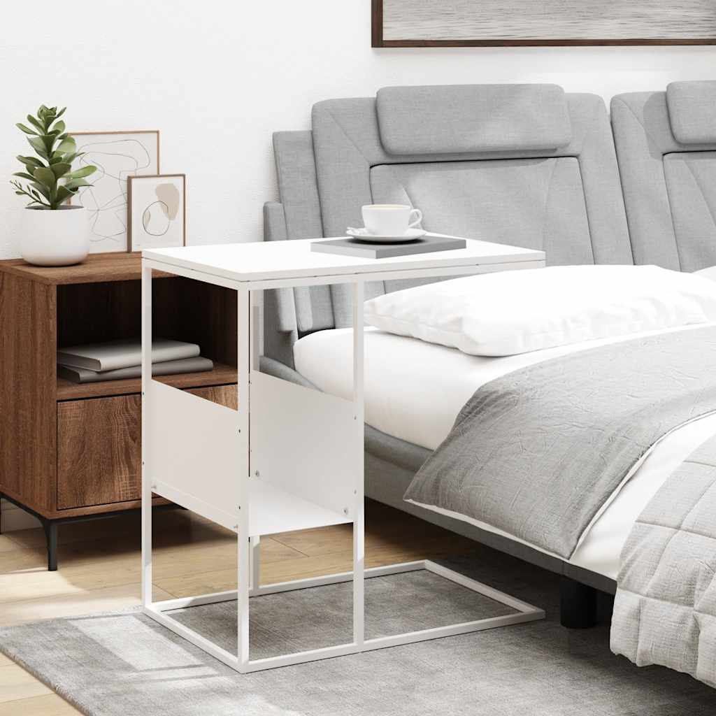 vidaXL Beistelltisch Weiß 55x36x59,5 cm Holzwerkstoff