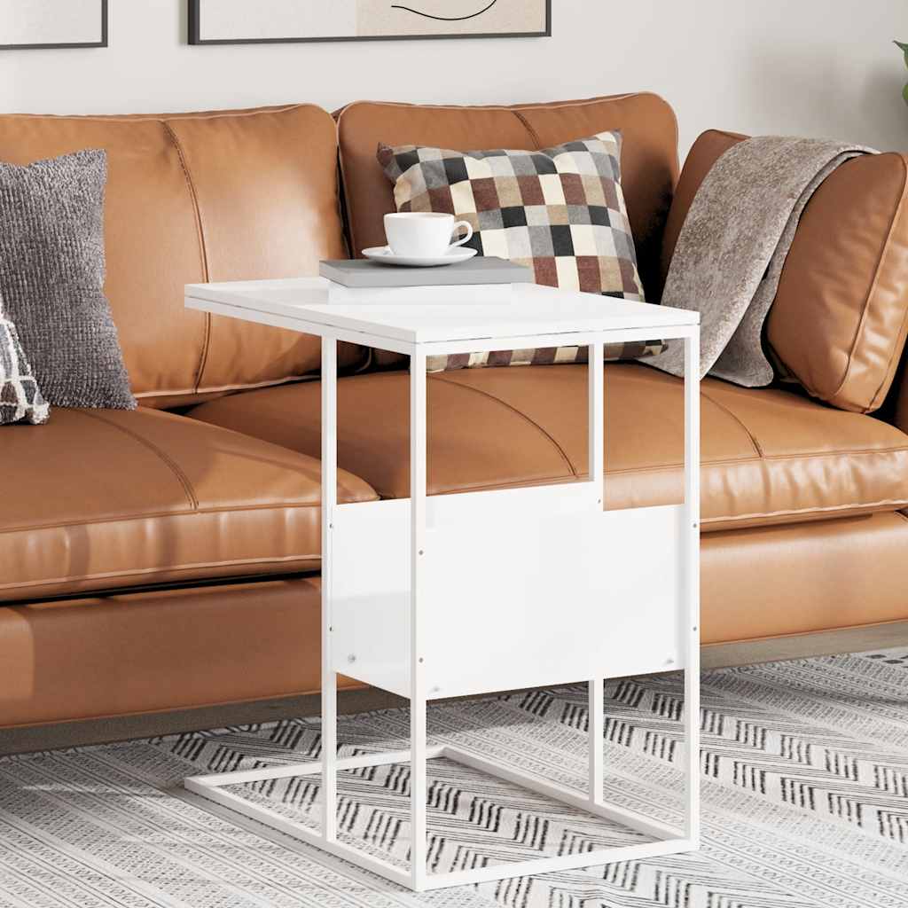 vidaXL Beistelltisch Weiß 55x36x59,5 cm Holzwerkstoff
