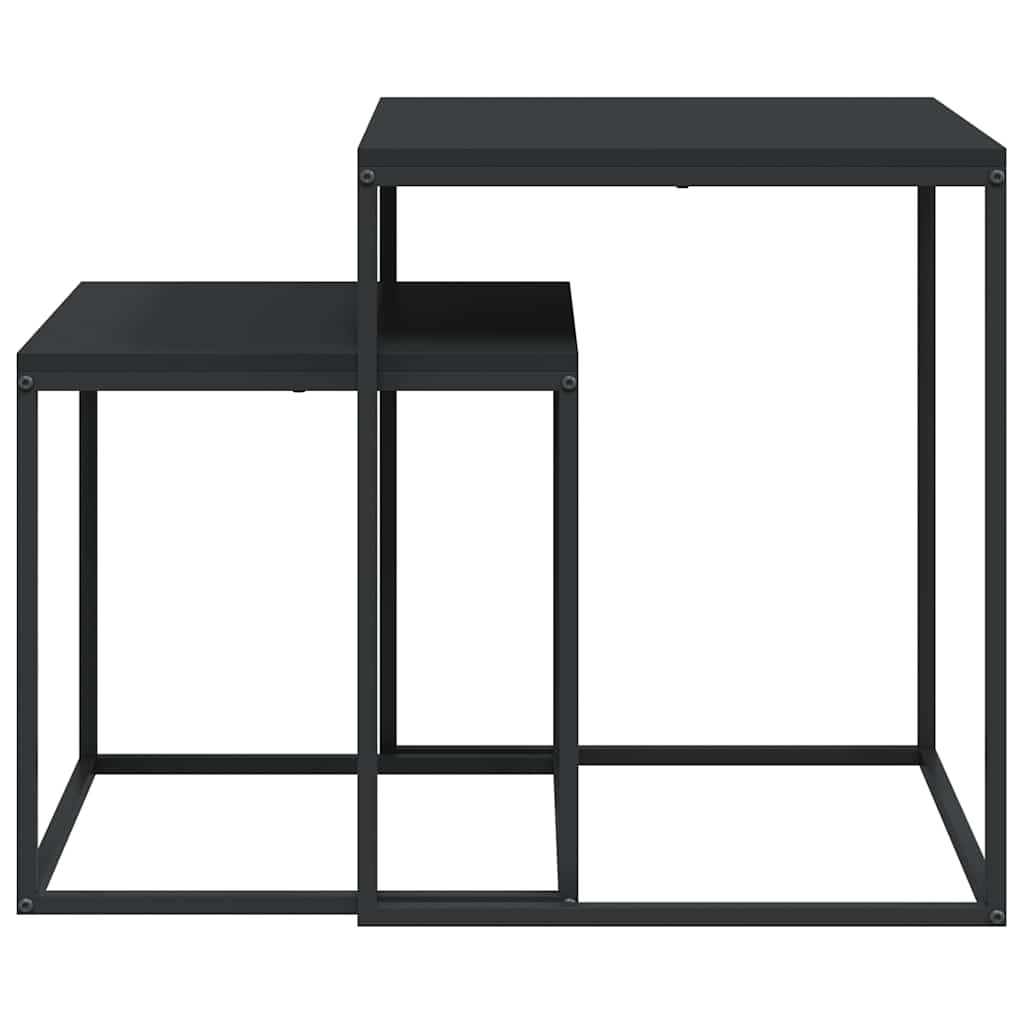 vidaXL Couchtisch-Set 2-tlg. Holzwerkstoff und Metall