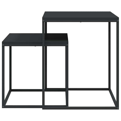 vidaXL Couchtisch-Set 2-tlg. Holzwerkstoff und Metall