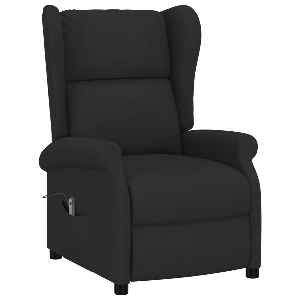 vidaXL Fauteuil inclinable électrique noir en tissu