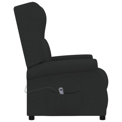 vidaXL Fauteuil inclinable électrique noir en tissu