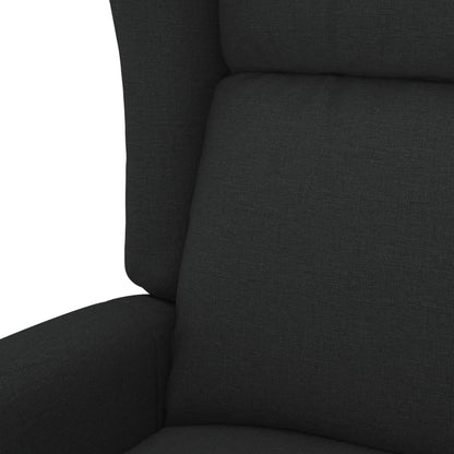 vidaXL Fauteuil inclinable électrique noir en tissu