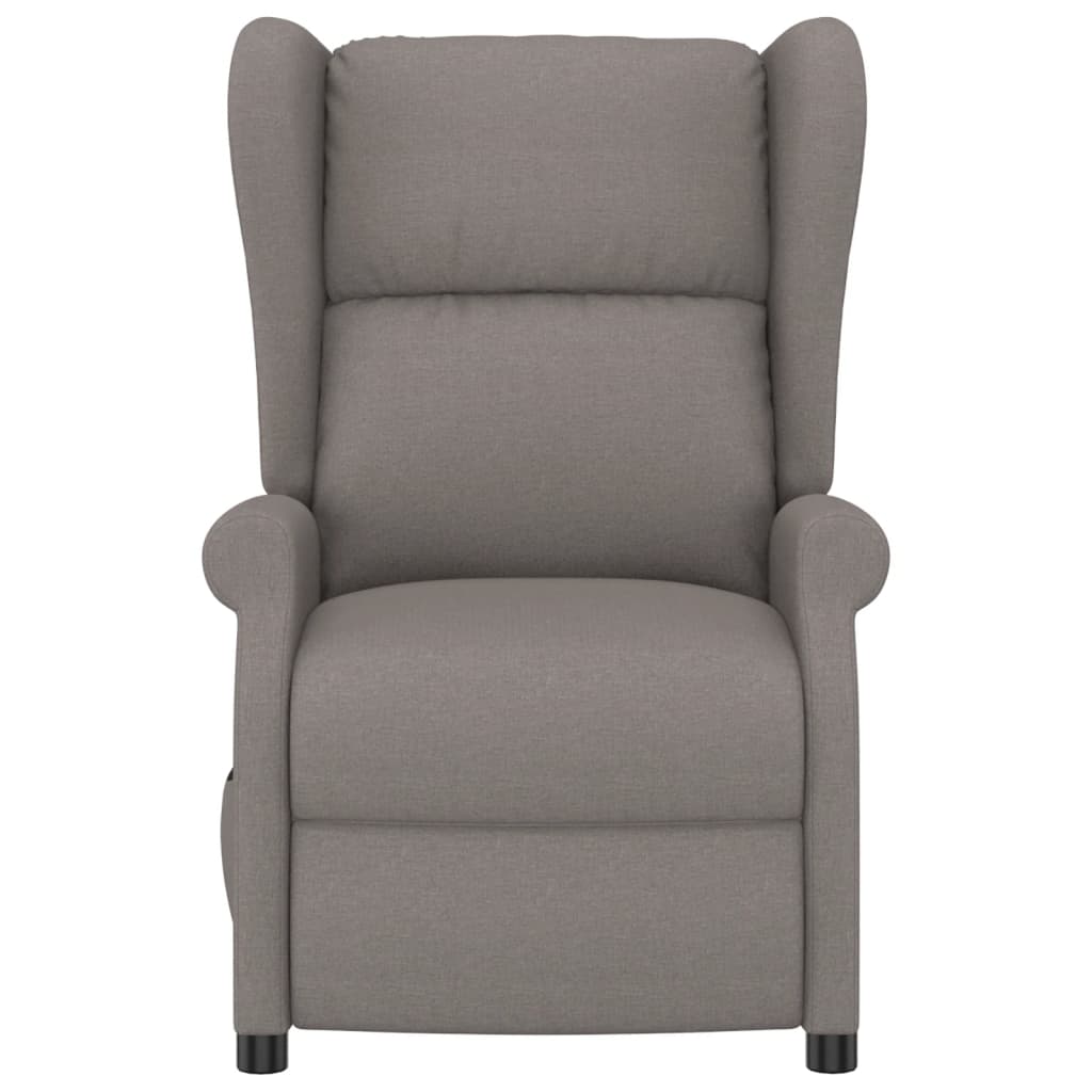 vidaXL Fauteuil releveur électrique en tissu taupe