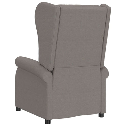 vidaXL Fauteuil releveur électrique en tissu taupe