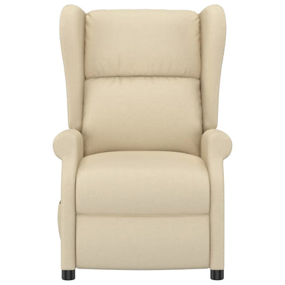 vidaXL Fauteuil club relax électrique crème tissu