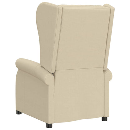 vidaXL Fauteuil club relax électrique crème tissu