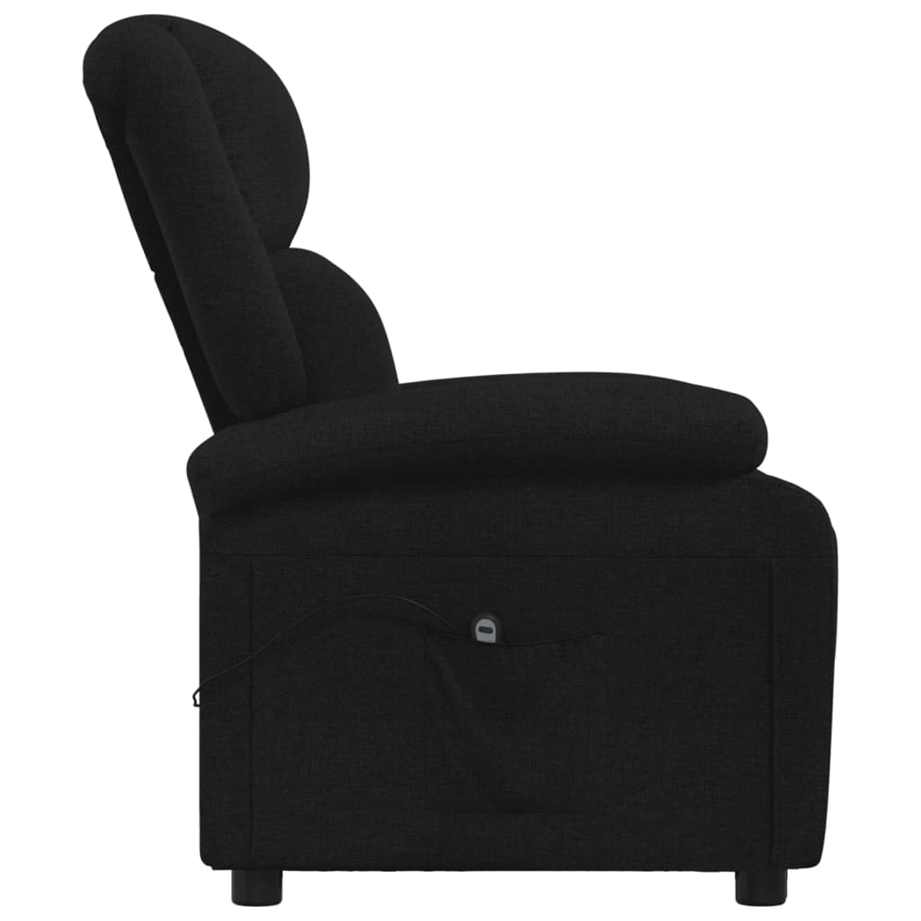 vidaXL Relaxsessel Elektrisch Schwarz Stoff
