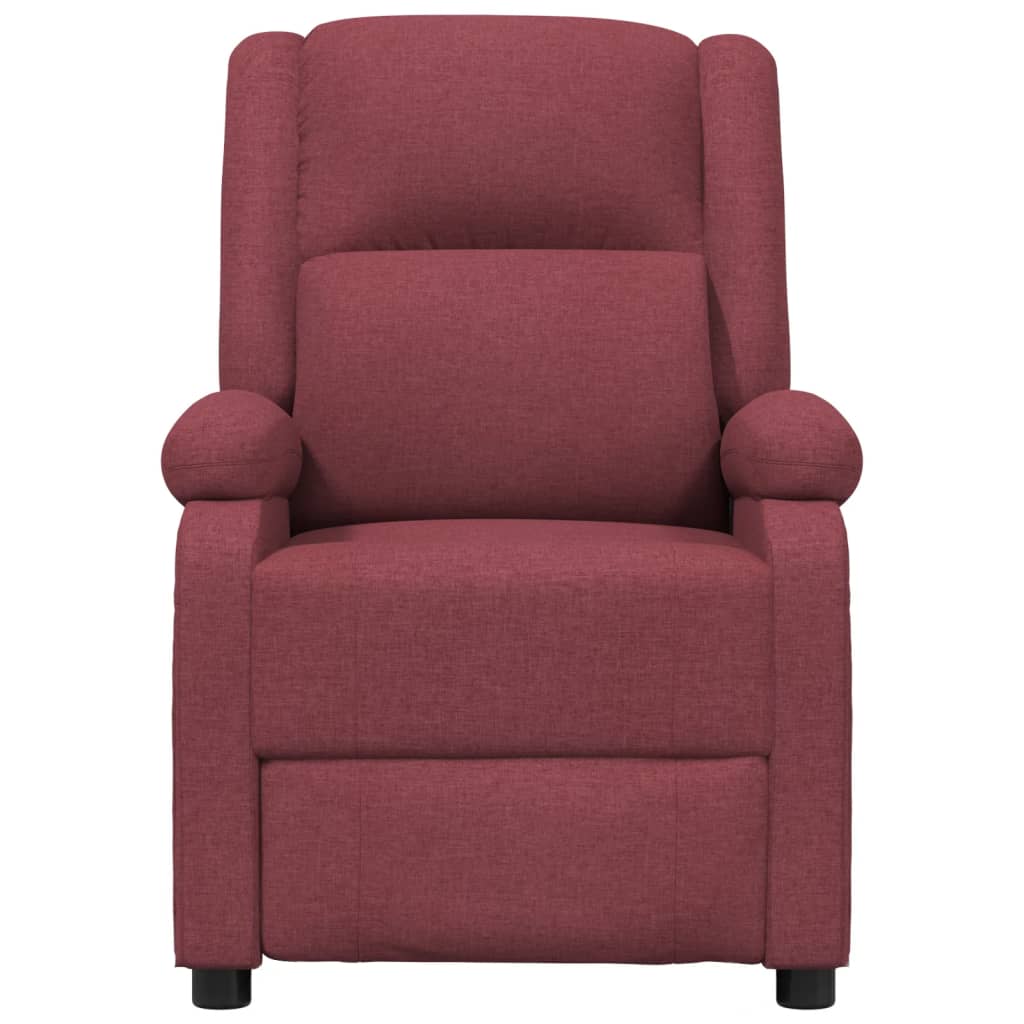 vidaXL Relaxsessel Elektrisch Weinrot Stoff