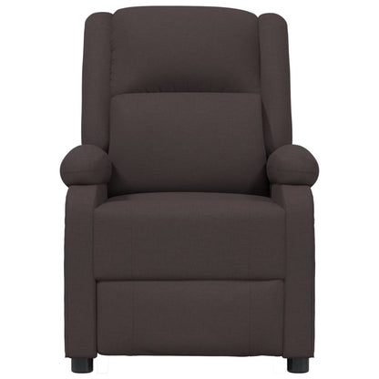 vidaXL Relaxsessel Elektrisch Dunkelbraun Stoff