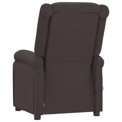 vidaXL Relaxsessel Elektrisch Dunkelbraun Stoff