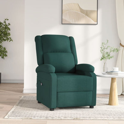 vidaXL Relaxsessel Elektrisch Dunkelgrün Stoff