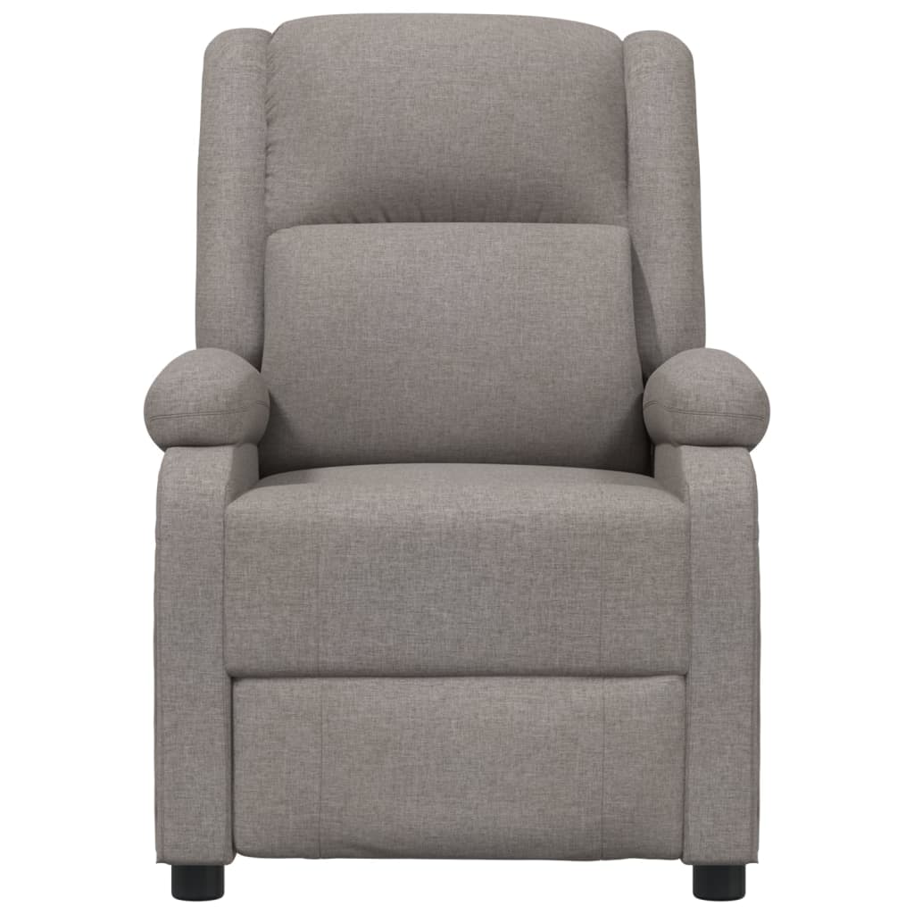 vidaXL Relaxsessel Elektrisch Taupe Stoff
