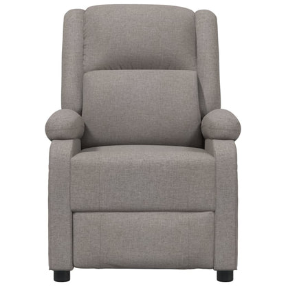 vidaXL Relaxsessel Elektrisch Taupe Stoff