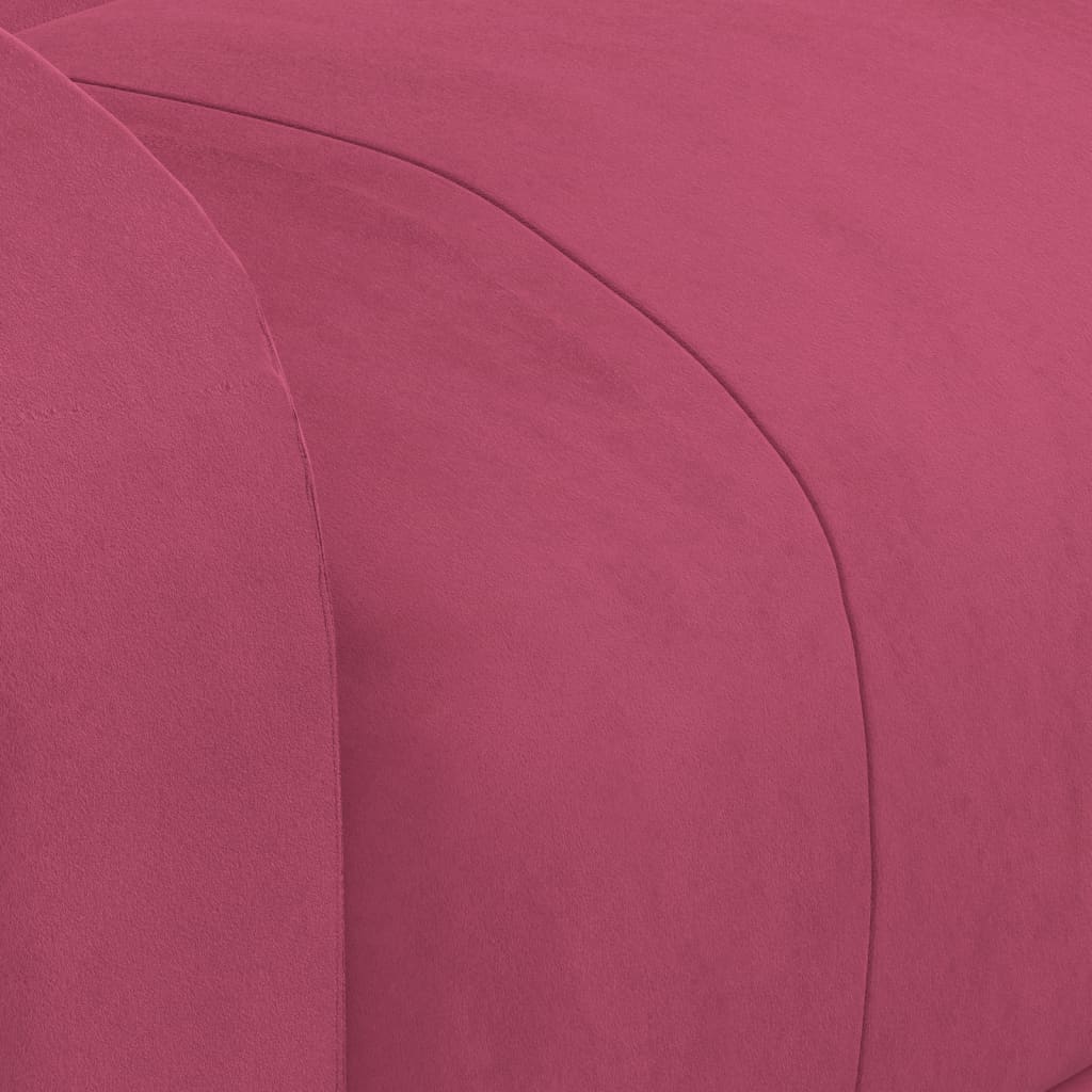 vidaXL Fauteuil relax électrique velours rouge bordeaux