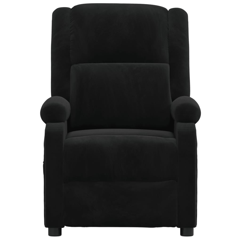 vidaXL Fauteuil relax électrique velours noir