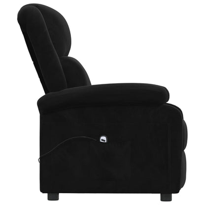 vidaXL Fauteuil relax électrique velours noir