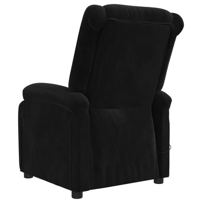 vidaXL Fauteuil relax électrique velours noir