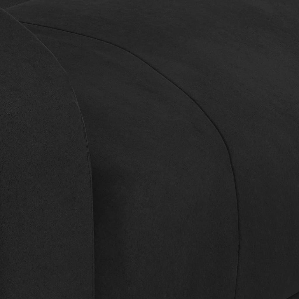 vidaXL Fauteuil relax électrique velours noir