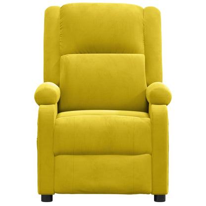 vidaXL Relaxsessel Elektrisch Gelb Samt