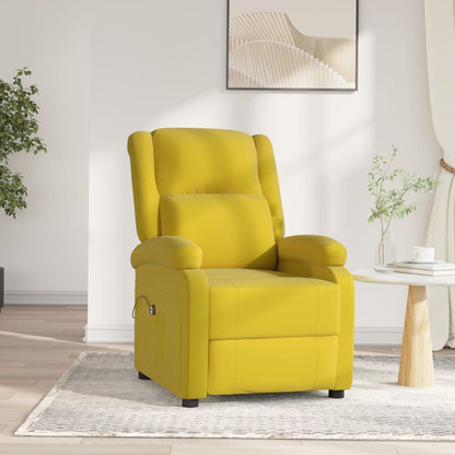 vidaXL Relaxsessel Elektrisch Gelb Samt