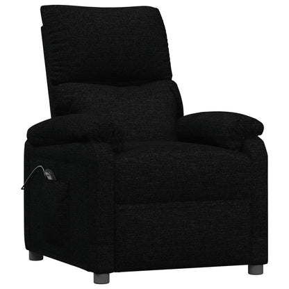 vidaXL Fauteuil relax électrique noir en tissu