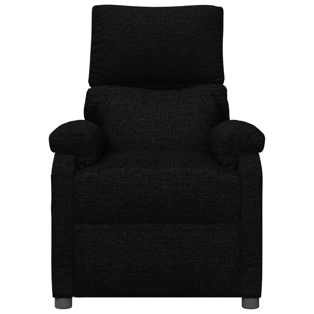 vidaXL Fauteuil relax électrique noir en tissu