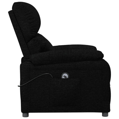 vidaXL Fauteuil relax électrique noir en tissu