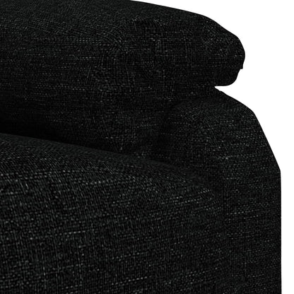 vidaXL Fauteuil relax électrique noir en tissu