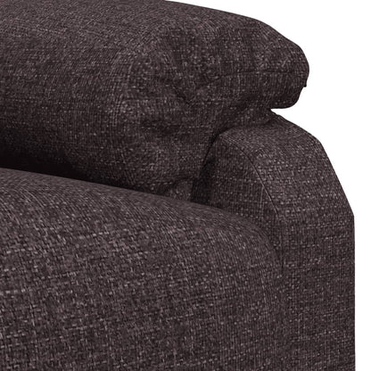 vidaXL Fauteuil relax électrique marron foncé en tissu