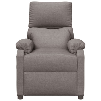 vidaXL Fauteuil relax électrique tissu taupe