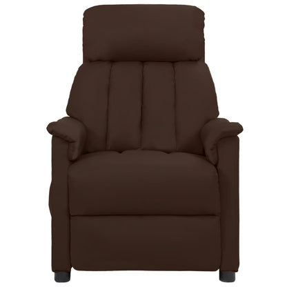 vidaXL Elektrischer Relaxsessel Braun Kunstleder