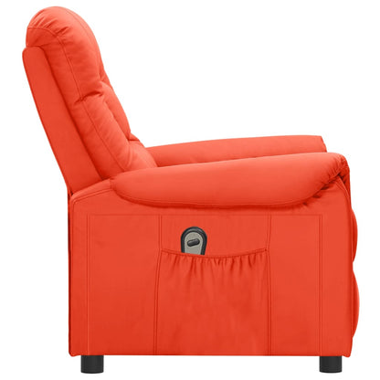 vidaXL Relaxsessel Elektrisch Rot Kunstleder