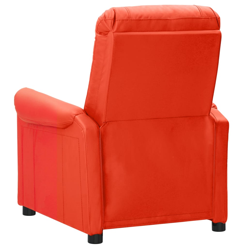 vidaXL Relaxsessel Elektrisch Rot Kunstleder