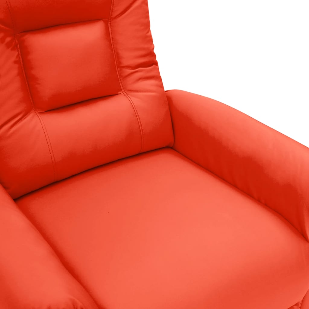 vidaXL Relaxsessel Elektrisch Rot Kunstleder
