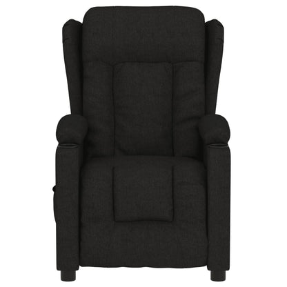 vidaXL Fauteuil relax électrique noir en tissu