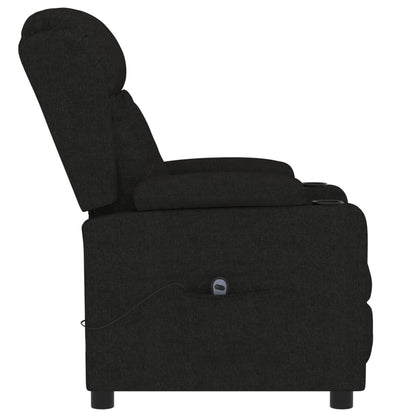 vidaXL Fauteuil relax électrique noir en tissu