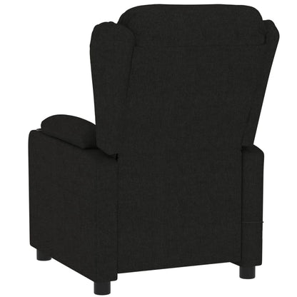 vidaXL Fauteuil relax électrique noir en tissu