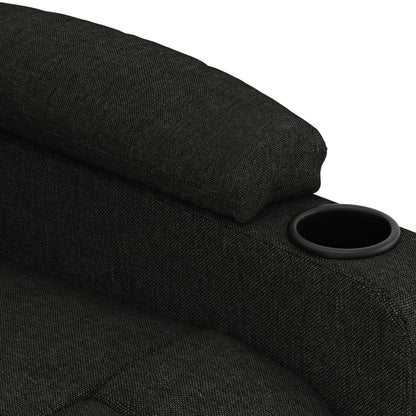 vidaXL Fauteuil relax électrique noir en tissu