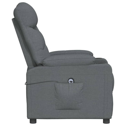 vidaXL Relaxsessel Elektrisch Dunkelgrau Stoff