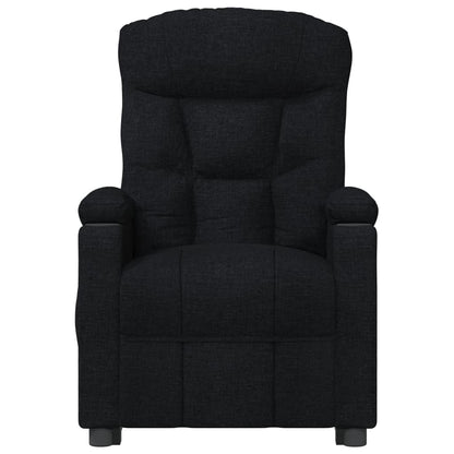 vidaXL Fauteuil relax électrique noir en tissu