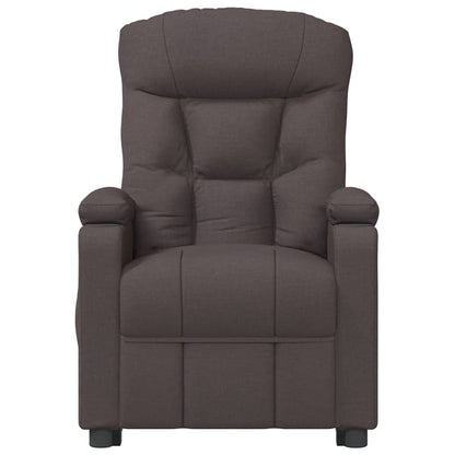 vidaXL Fauteuil relax électrique marron foncé en tissu