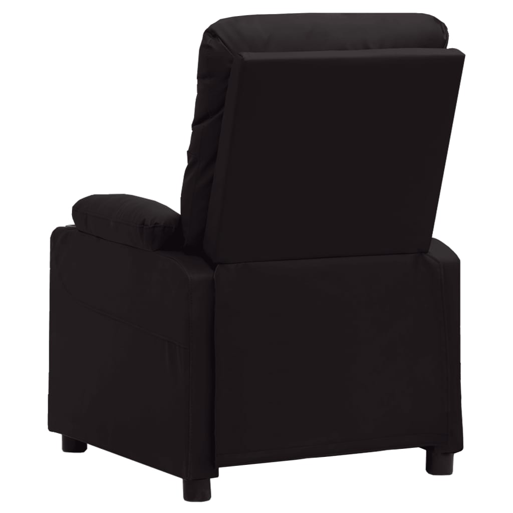 vidaXL Relaxsessel Elektrisch Schwarz Kunstleder